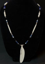 Load image into Gallery viewer, White Feather Charm Necklace
