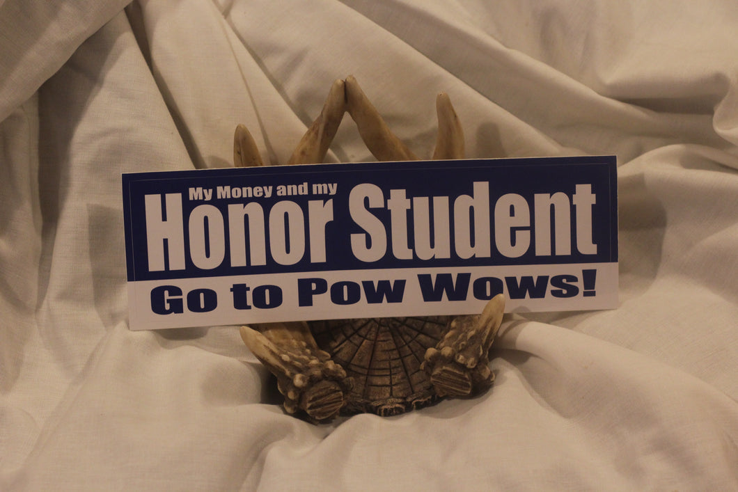 Honor Student Powwow Bumper Sticker