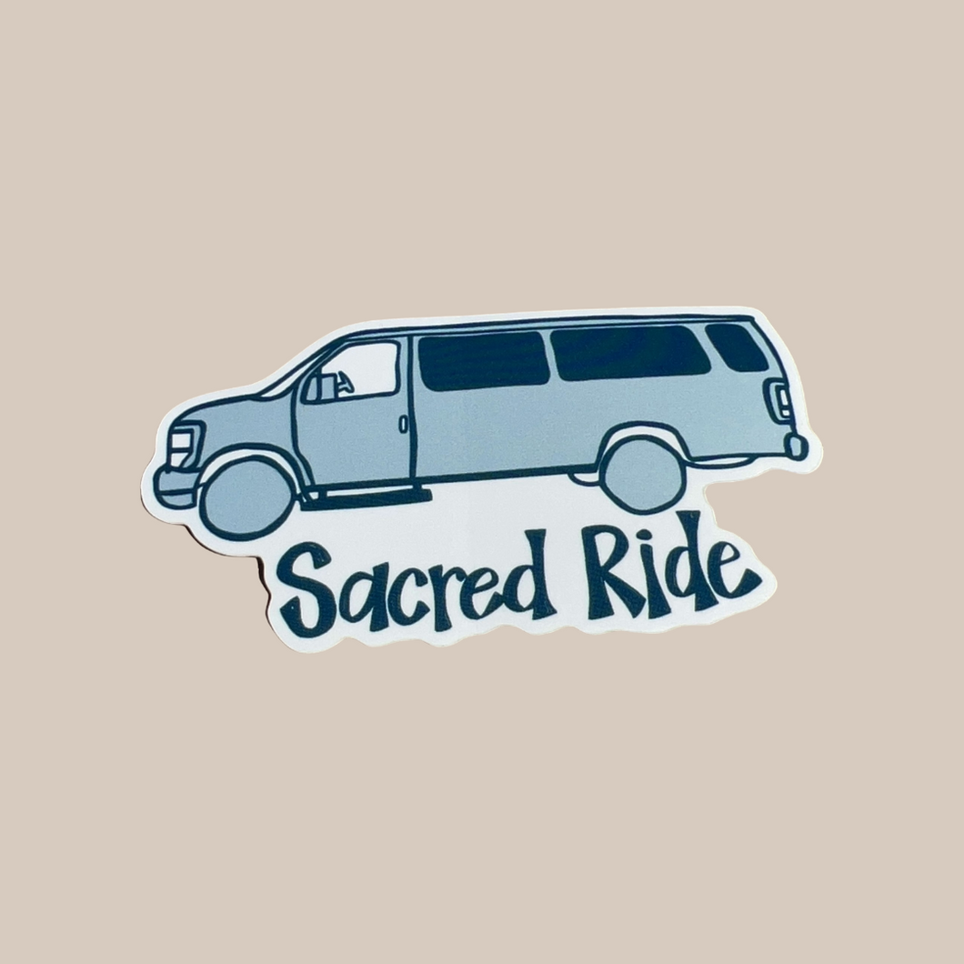Sacred Ride Van Sticker