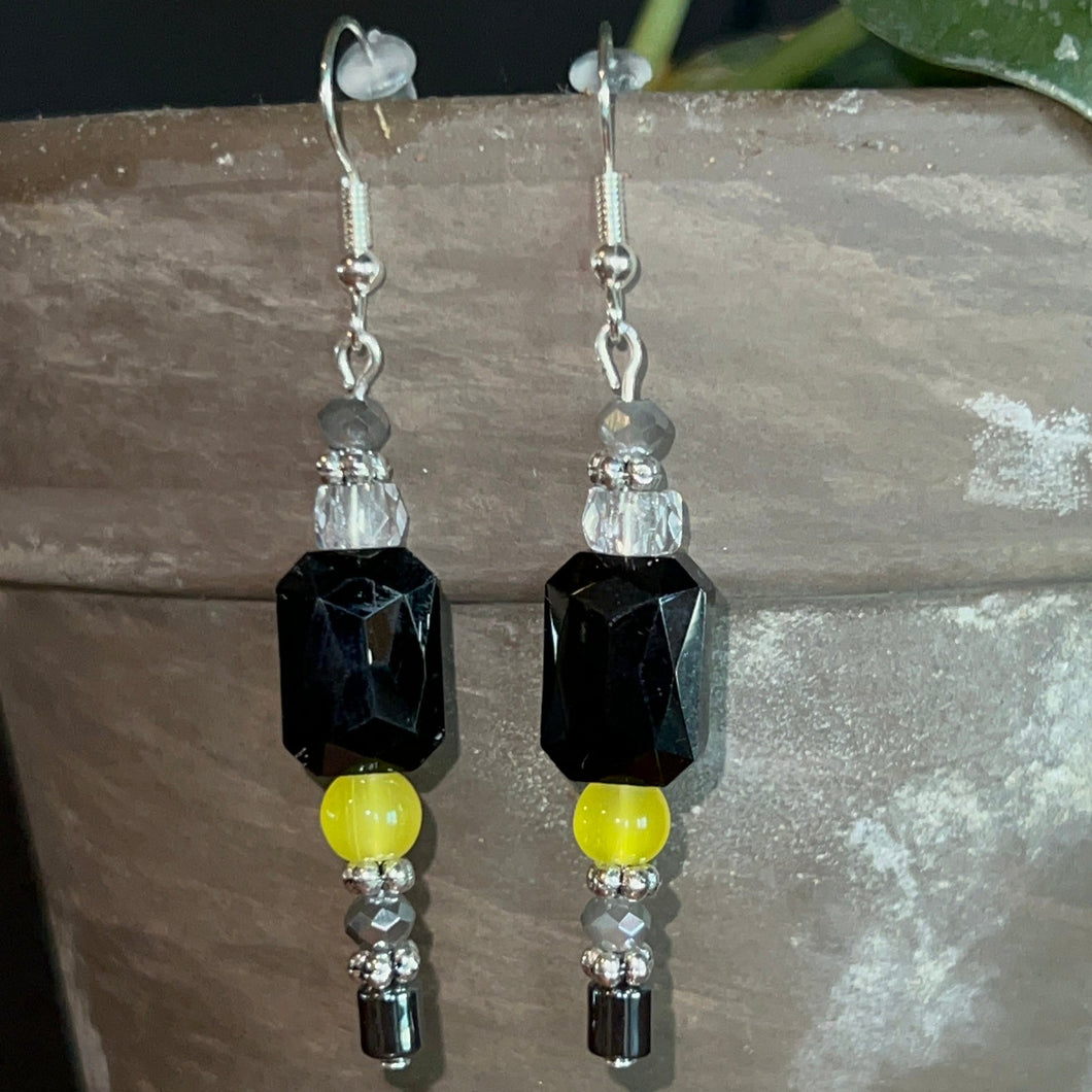 Black & Yellow Earrings