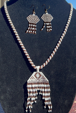 Load image into Gallery viewer, Bronze Necklace Earring Set
