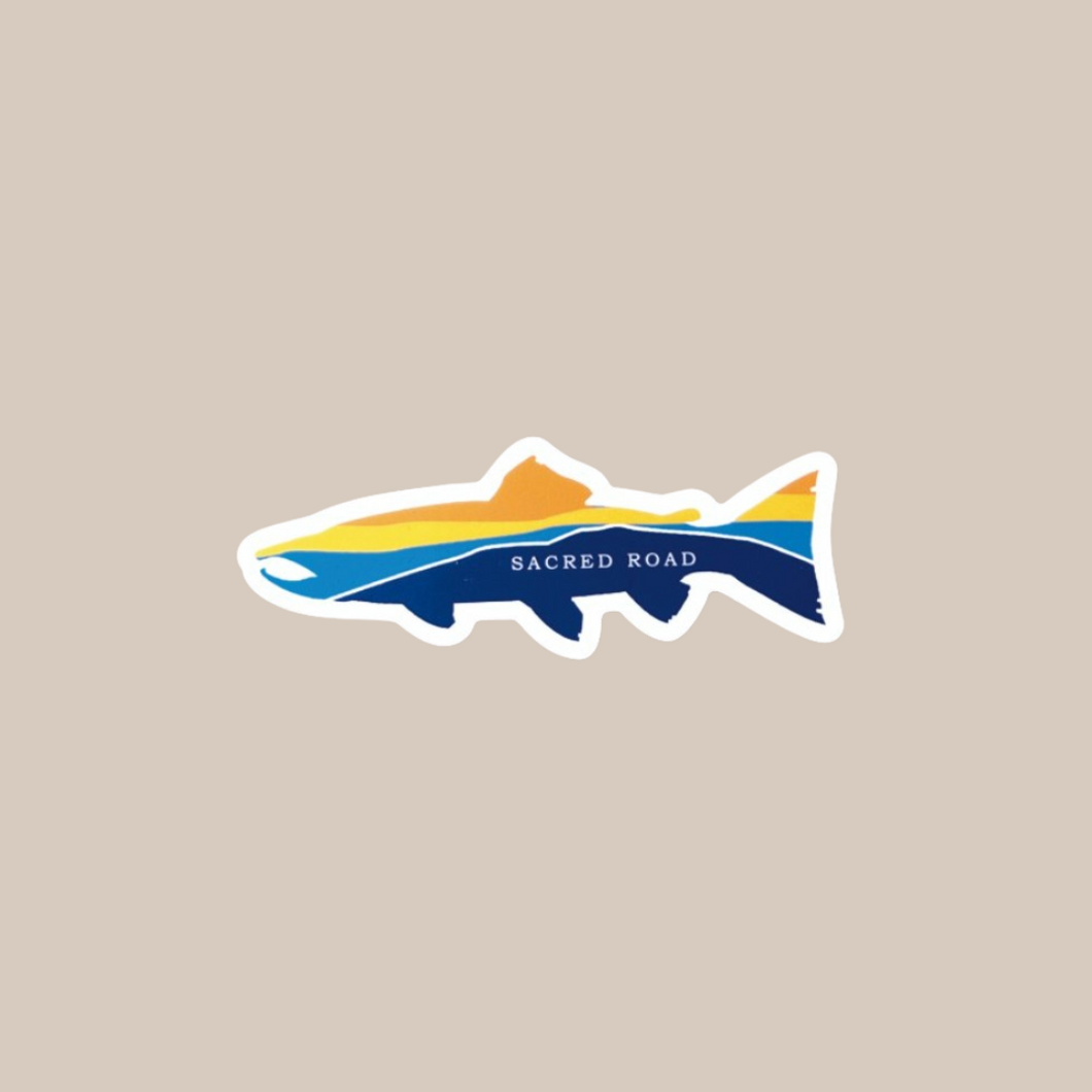 Patagonia Style Salmon Sticker