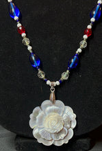 Load image into Gallery viewer, White Flower Charm Necklace
